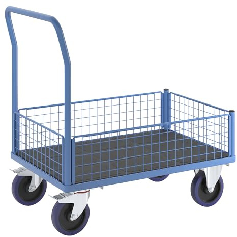 eurokraft pro | Plattformwagen mit Gitterwänden