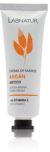 Crema de Manos Argán - Antioxidante y Antiarrugas - 50 ml - Labnatur | Con Karité, Urea y Vitamina E - Mejora la Firmeza y Revitaliza la Piel - Natural y Vegana - Hecha en España