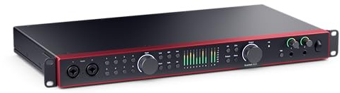 Interface audio USB Focusrite Scarlett 18i20 de 4e gen — des prises de son impeccables et tous les logiciels pour enregistrer en multipiste, peaufiner et réaliser toutes vos musiques et vos podcasts