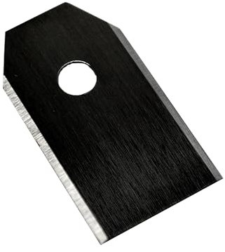 SEABABOO 18 x Robotic Lawnmower Blades Garden 35 x 18 x 0.75 mm Robotic Lawnmower Blades and Screws Lawnmower Knife Robot Lawnmower Blade for Lawn Robot Replacement Blades (Black, 35 x 18 x 0.75 mm)
