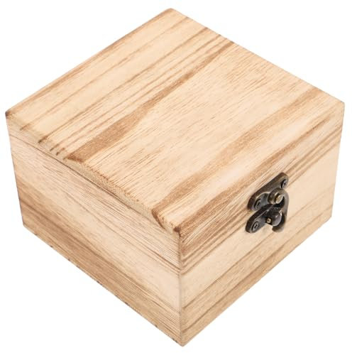 TOGEVAL Custodia Orologio Singola Portatile in Legno Di Paulownia Con Coperchio Protettivo Organizer Leggero e Resistente Per Viaggi e Conservazione Di Orologi e Gioielli Adatta Uomini