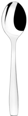 Cucharas de mesa inoxidables, pack de 12, ideales para servicio en hoteles y uso cotidiano, resistentes y de fácil limpieza.