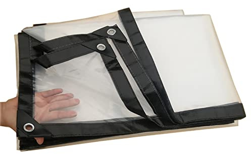 Telone trasparente resistente impermeabile in 100% plastica PE per casa e giardino, protezione dalla polvere, con occhielli, protezione da pioggia e sporco