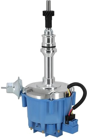Ignition Blue Cap Distributor with 65K Coil for ford Small Block SBF 260 289 302 Windsor 221 V8 Engine, 1030213 PE330U Metal High Performance Distributor