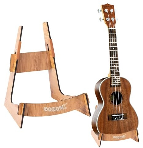 KbouZgxa Gitarrenständer Holz,Stabiler Gitarrenständer für E-Gitarren und Ukulele, Platzsparende Aufbewahrung für Musikstudios und Reisen, Ideal Für Zuhause Und Unterwegs,20x12x25cm