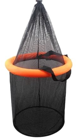 Fiskfälla, Vikbar fiskekorg Flytande Hopfällbar Fish Keeper-nät Flera storlekar S/S/L(L)
