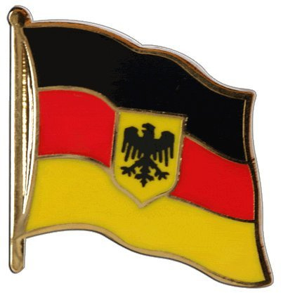 Flaggenfritze Flaggen-Pin/Anstecker Deutschland Dienstflagge vergoldet