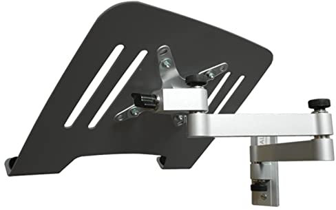 Drall Universal Wandhalterung Halterung für Laptop Netbook Tablet PC - Silber - mit Notebook Adapterplatte Adapter Ablage - schwarz Modell: L52S-IP3B