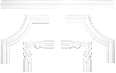 Grand Decor 2 Meter Wandumrandung PU Fries stoßfest Perfect 42x18mm CR824 Wohnzimmer Wandmontage Wanddekoration
