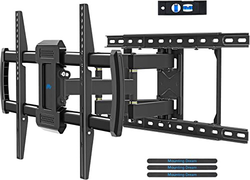 Mounting Dream TV Wall Mount for Most 42-84 Inch TVs, Full Motion Wall Mount Bracket with Articulating Arms , Max VESA 600x400mm , Up to 100LBS , Fits 16 , 18 , 24 Studs