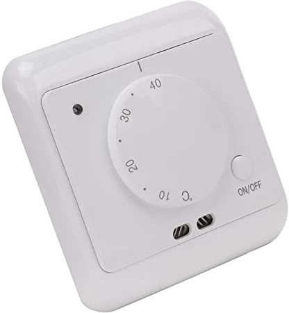 Onewer Thermostats ménagers, Bouton Rotatif Thermostat mécanique système de Chauffage par Le Sol AC 230V pour Le Chauffage des bâtiments civils