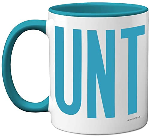 Funny Mugs for Men Women - C UNT Mug - Fun Sarcastic Slogan Gifts for Work Colleagues, C*nt Crude Rude Novelty Joke Gag Humour Birthday Present Friend, 11oz Light Blue Ceramic Dishwasher Safe Mugs