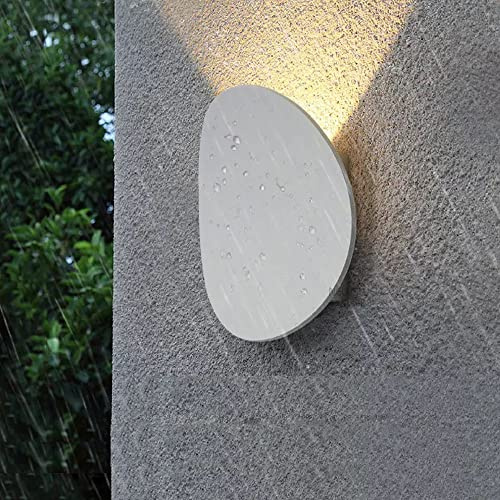 Partenopeautensili® Applique a led lampada per interno moderna doppio rombo luce da parete a muro lampada 12W illuminazione by universo (Disco Curvo, Calda 3000K)