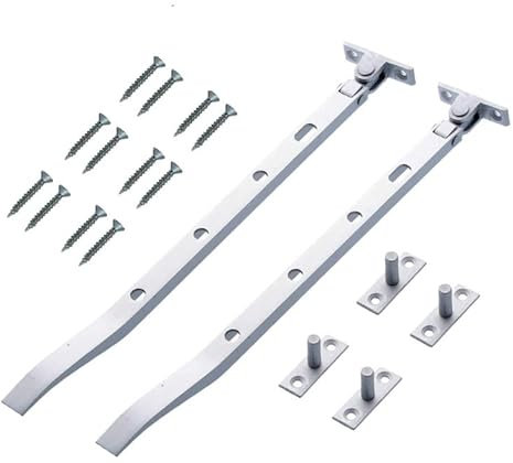 TERF® 250mm Heavy Duty Aluminium Window Casement Stay Spoon Style 250mm (10'') Including Fixing Screw - Pack of 2