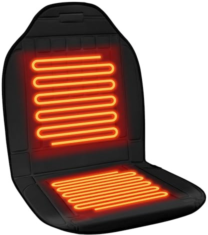 Teomi Heated Seat Cover for Winter 1 Minute Fast Heating Pad Seat Warmer Preimum Fabric 2 Models Setting