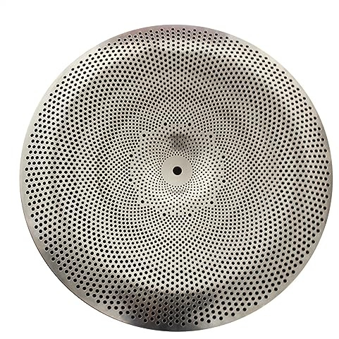 Platillo Mudo Platillo De Plata De Bajo Volumen 1 Pieza De Platillo De Práctica De Bateristas De China De 16 Pulgadas Accesorios para Instrumentos de percusión