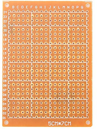 10 PZ Circuito Stampato, 5×7 Cm Single Side Laminato Rivestito in Rame PCB Bachelite Scheda Prototipo Fai da Te PCB Tagliere Universale Schede Prototipo di Test Per Incisione Kit PCB Fai da Te