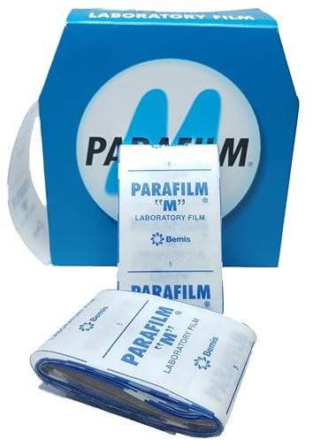Parafilm - 5 Meter x 5cm - Verschlussband für Mykologie, Modellbau und Mikrobiologie - Perfekt geeignet für Petrischalen und Flaschen