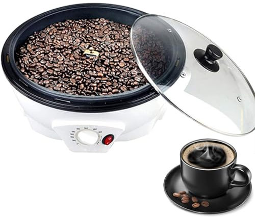 Torréfacteur de café électrique for usage domestique, torréfacteur de café électrique 1200 W, machine de torréfaction de café 800 g, torréfacteur de grains de café