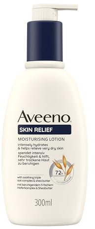 Aveeno Lait pour le corps Skin Relief - Sans parfum, hydrate pendant 72 heures, apaise les peaux très sèches, renforce la barrière protectrice de la peau et soutient la production naturelle de