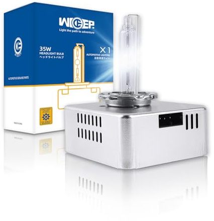 wideep D5S Xenon HID Headlight Bulb,6000K Cool White DC 12V 35W, Replacement Headlamp for High Low Beam, 1 Pc