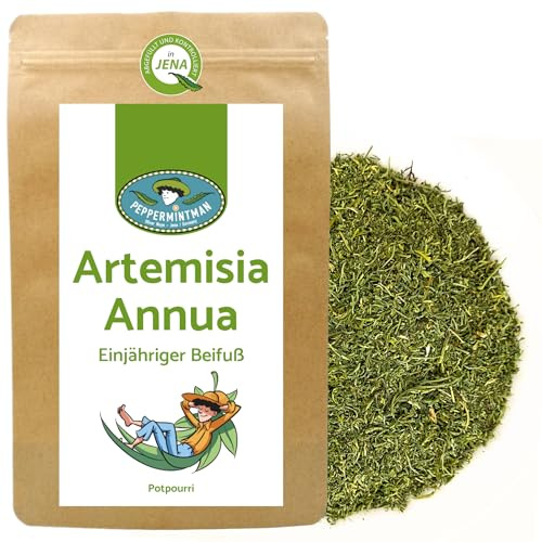 Artemisia Annua Mandala, ettårig malört, moderväxter med 1 % artemisinin, handskörd, bästa kvalitet från PeppermintMan (120 g)