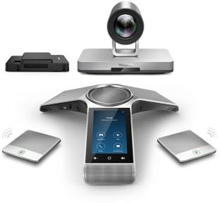 Yealink CP960-UVC80 Conference Room Kit - UVC80 FullHD Video Conferencing Camera, CP960 Conference Speakerphone, Mini-PC and Cable Management Box, 2x CPW90 Wireless Expansion Microphones (Renewed)