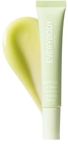EVERYBODY LONDON Peptide Lip Balm Matcha, Feuchtigkeitsspendende Lippenlotion mit Peptiden und Matcha, Lavender Matcha
