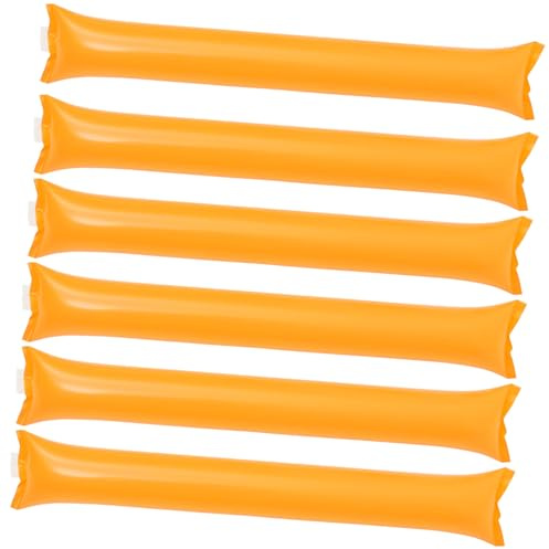 HONITANO 40pcs Inflatable Cheering Sticks Noise Makers Lightweight Portable Party Favors for Sports Events School Competitions and Cheerleading Support Orange