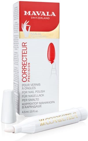 Mavala - Stylo Correcteur Vernis à Ongles – Correcteur Manucure Précision – Sans Acétone – Effaceur Traces & Débordements – Vegan – 4,5 ml
