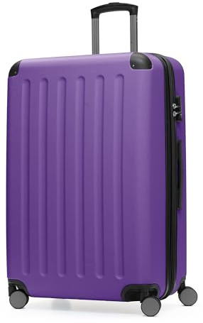 Hauptstadtkoffer – SPREE – hårt skal resväska vagn rullväska resväska, 4 dubbla hjul, aubergine, 75 cm, resväska