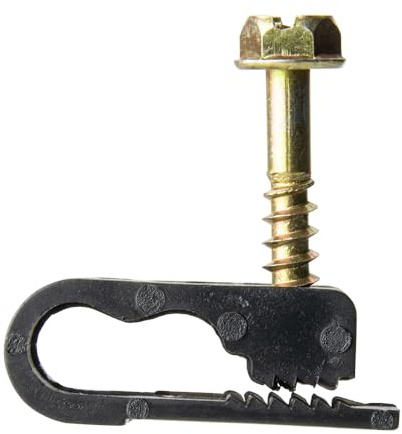 Skywalker Dual Cable Flexible Screw Clips (Pack of 100 / Black)
