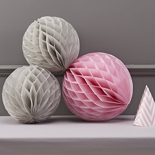 Ginger Ray Chevron göttliche Wabenbälle zum Aufhängen Party Dekoration Waben-Kugeln N/A n/a