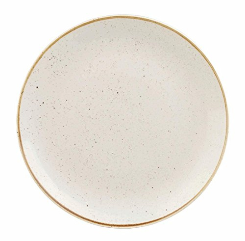 Churchill Stonecast Round Coupe Plate Barley White 165mm (Pack of 12) - [DK520]