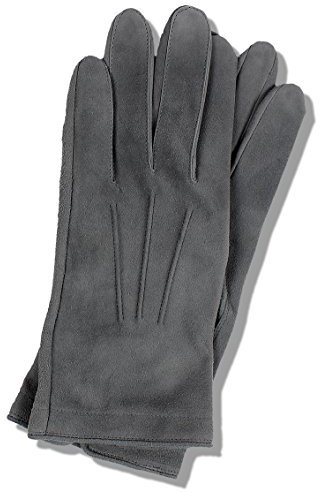 EXCY FORMAL COLLECTION Formal gloves Formal chamois gloves made from chamois leather, Gray, One size