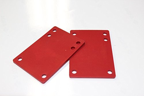 Cal 7 Skateboard Riser Pads 1/8” (Red)