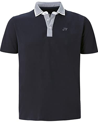 Jan Vanderstorm Herren Poloshirt Danhy | aus reiner Baumwolle, große Größen L–7XL, Kurzarm, modernes Doppelkragen-Design, lässige Seitenschlitze für optimalen Sitz