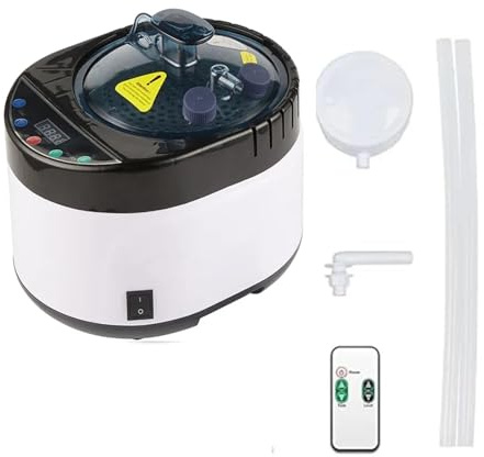 Generador de Sauna, olla vapor eléctrica, nuevo estilo, 4L, 2000W, terapia SPA casera for calefacción(Black-White)