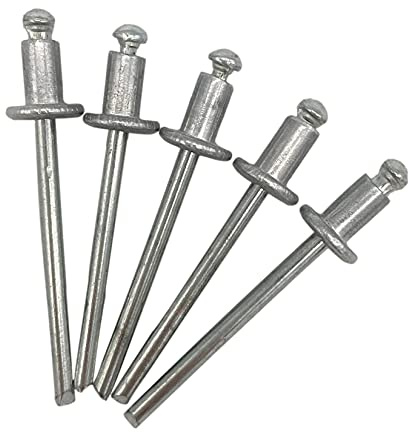 1000 Stück Blindnieten 4,0 x 6 mm Kuppelkopf offen Typ DIN 7337 Aluminium Niet und Stahldorn Pop Nieten (1000 4,0 x 6 mm)