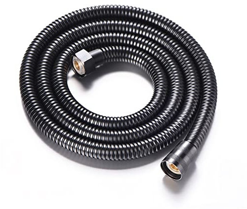 XTYPE 1.2M1.5M 2M Black Stainless Steel Shower Hose Handheld Shower Head Fittings Bathroom Accessories Hose Flexible Plumbing Pipes