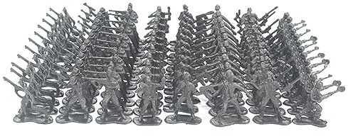LICHENGTAI 100 Stück Militär Modell Soldat Spielzeug Armee Figuren Set Plastik Soldatenfiguren Spielzeug Panzer Flugzeuge Flaggen Schlachtfeld Spielzeugsoldaten Mini Armee Figuren für Kinder Jungen 3+