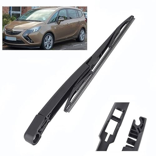 Wischerarm Hinten Scheibenwischer Wischer Set, für Opel Zafira Tourer C 2011-2020 Scheibenwischerarm Blatt Austausch Kunststoff Schwarz