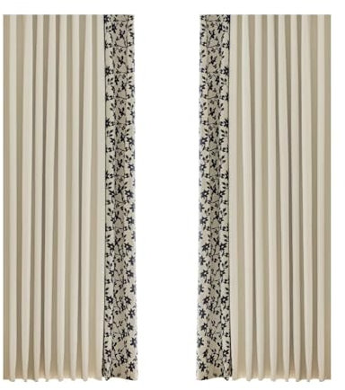 Ayoiow Verdunkelungsvorhang Fenster, Thermovorhang Hitzeschutz Mit Ösen, Chenille Vorhänge Blickdicht 2 Stück, Weiß Schwarz, 132X183CM