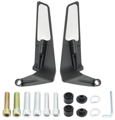CADUFUELLY Motorcycle Wind Wing Side Mirrors Replacement for Honda CB1000R 2021 2022 Replacement for Honda CB 650 R 2019 2020 2021 2022 2023