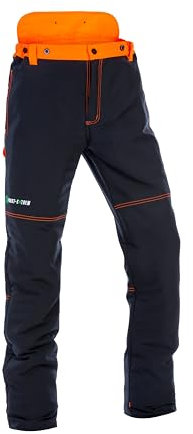 Forst-Extrem Beginner 2.0 Schnittschutzhose, Schnittschutzklasse 1 (20 m/s), anthrazit-orange oder rot-gelb (DE/NL/SE/PL, Alphanumerisch, L, Regular, Regular, anthrazit-orange)