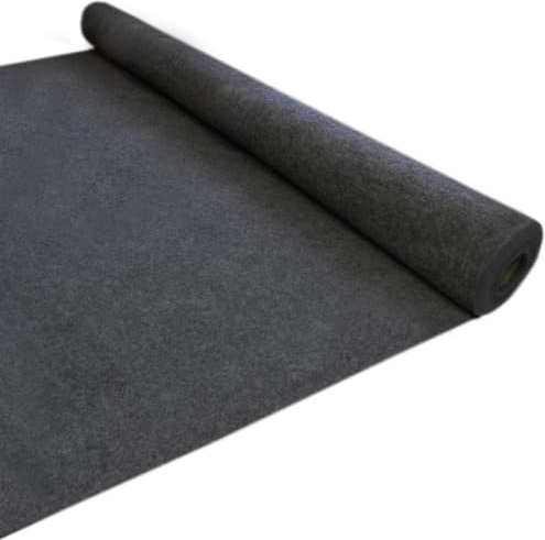 11m2 Moquette fourgon Voiture Doublure Intérieure Feutre Véhicule Tapis Flexible Camionette Caravanes Gris Anthracite Foncé Aménagement [ 5.5m x 2m ] Super Epais 3mm polypropylène Etirable T-MECH