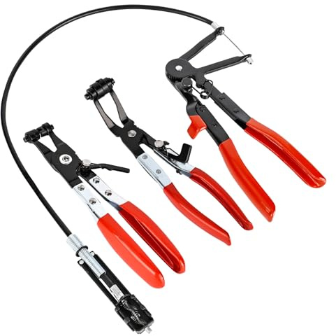 YHNDECO Lot de 3 pinces à colliers de serrage à ressort, pince pour colliers de serrage de voiture, pince pour colliers de serrage pour outils spéciaux automobiles