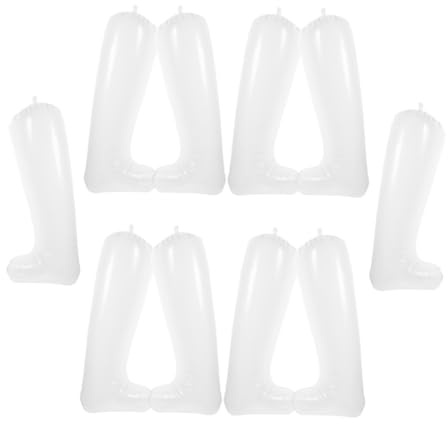 PACKOVE Gardien de Bottes Gonflable en Pvc 32cm, Lot de 5 Paires | Portable et Léger, Nettoyage au Chiffon Humide, Format Pratique à Emporter