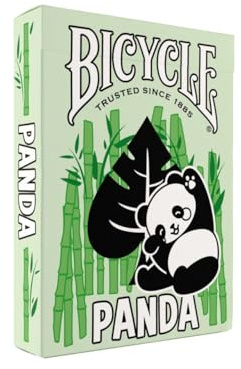 Bicycle Panda Playing Cards Cute Animal Playing Cards 1 Deck, Green