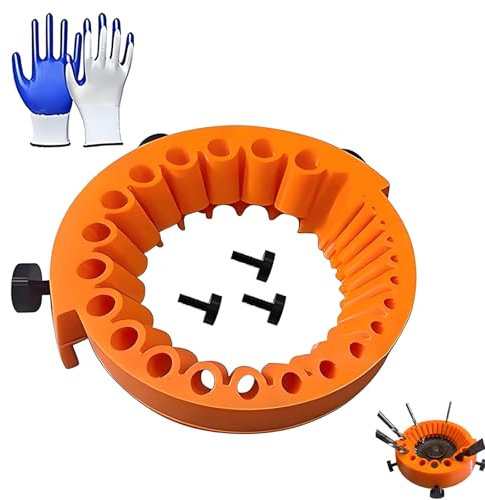 3Pcs Orange Angle Grinder Drill Bit Sharpener, Durable Drill Sharpener Machine for DIY Enthusiasts Woodworking Metalworking, Ensures Precision Sharpening, Safety and Extended Drill Bit Life